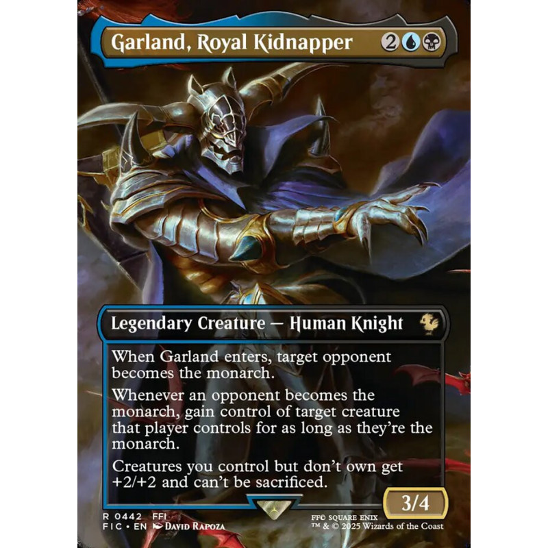 Garland, Royal Kidnapper