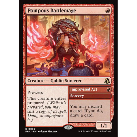 Pompous Battlemage // Improvised Act
