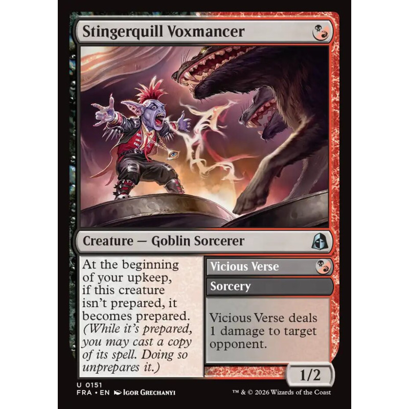 Stingerquill Voxmancer // Vicious Verse