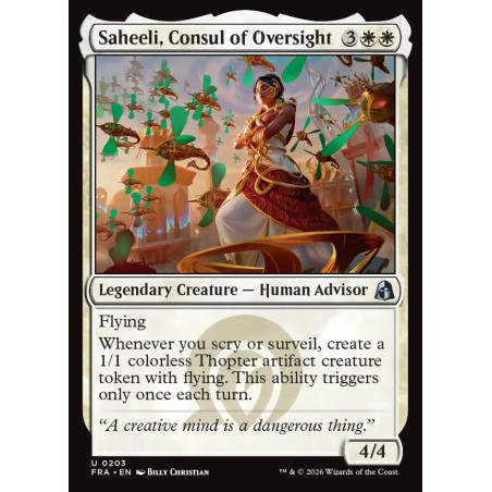 Saheeli, Consul of Oversight