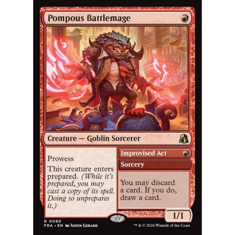 Foil Pompous Battlemage // Improvised Act