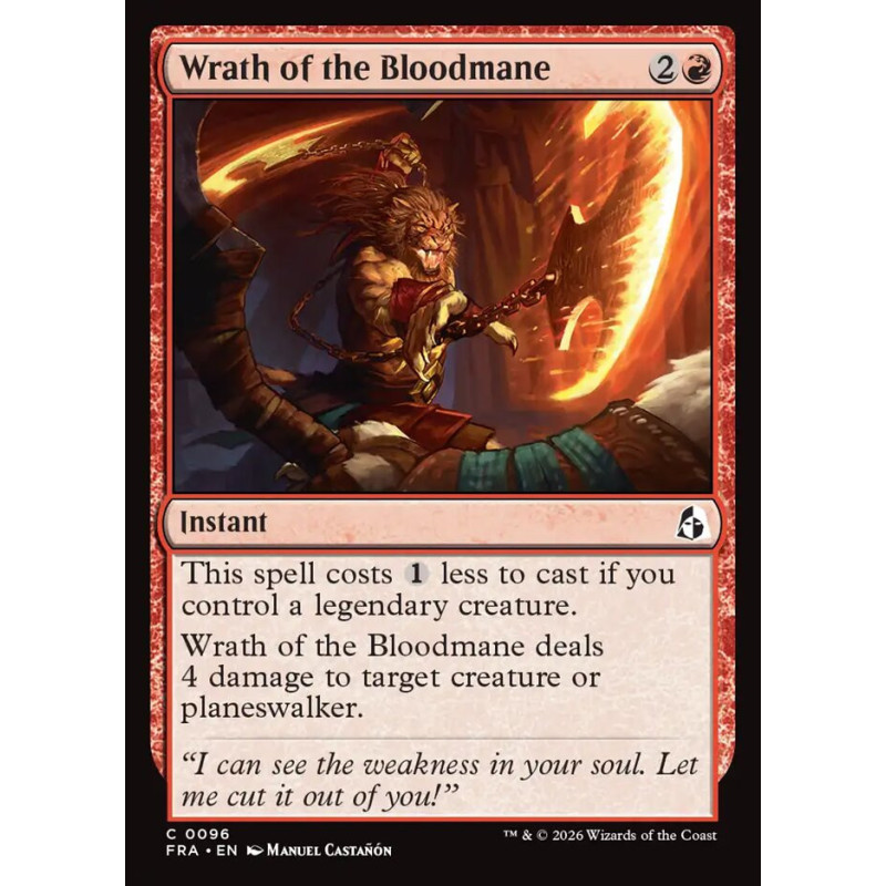 Foil Wrath of the Bloodmane