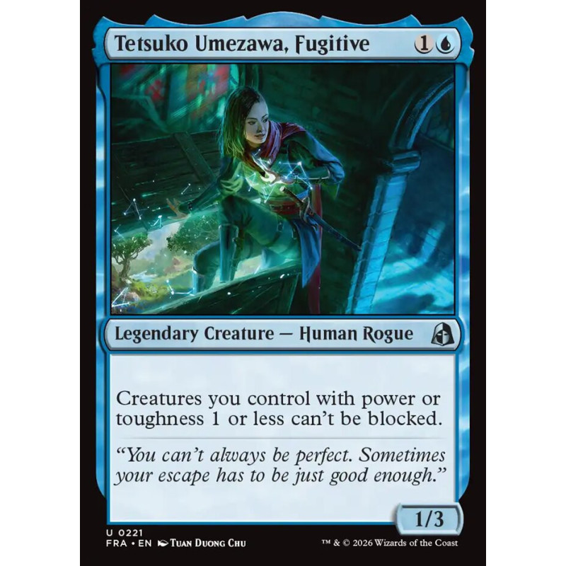 Foil Tetsuko Umezawa, Fugitive