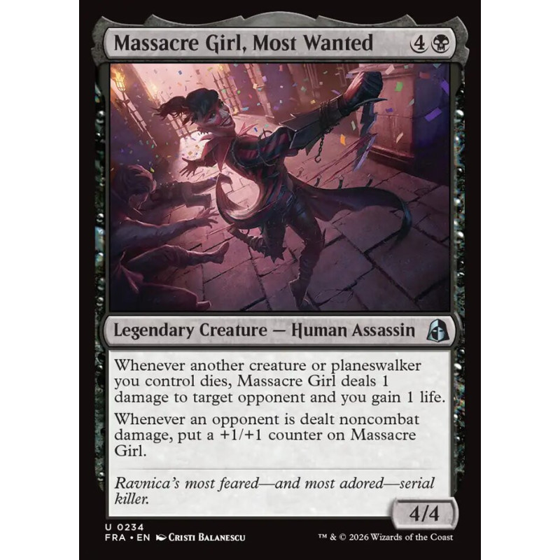 Foil Massacre Girl, Most Wanted