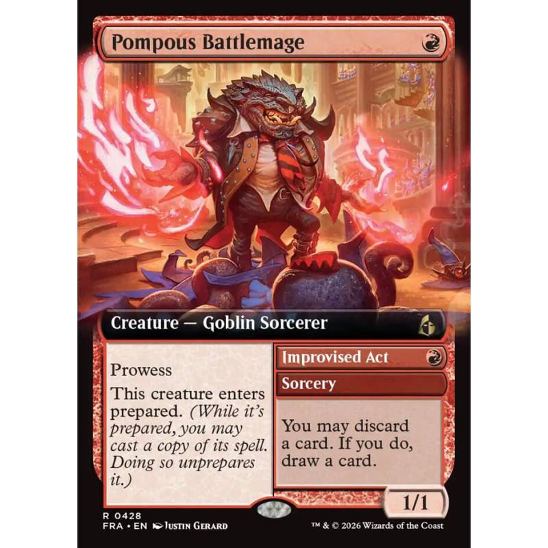 Foil Pompous Battlemage // Improvised Act