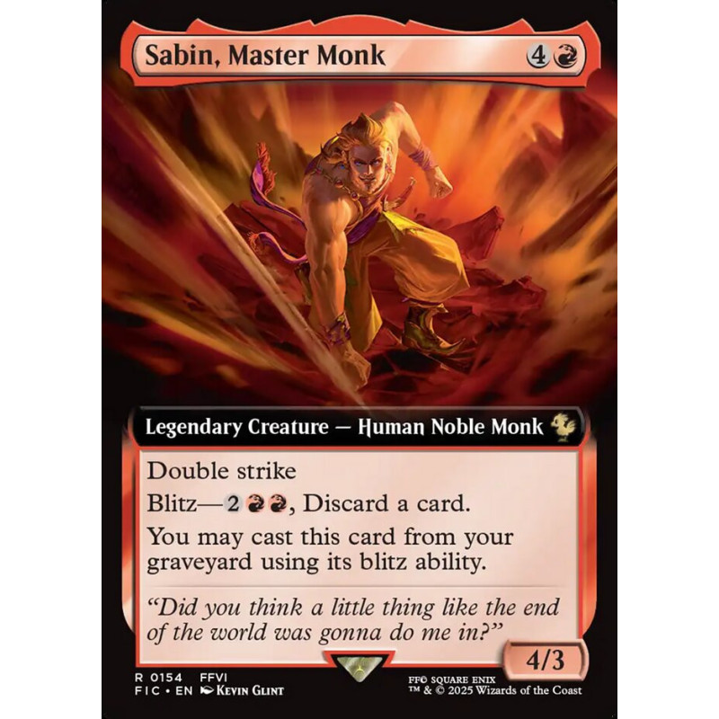 Surge Foil Sabin, Master Monk