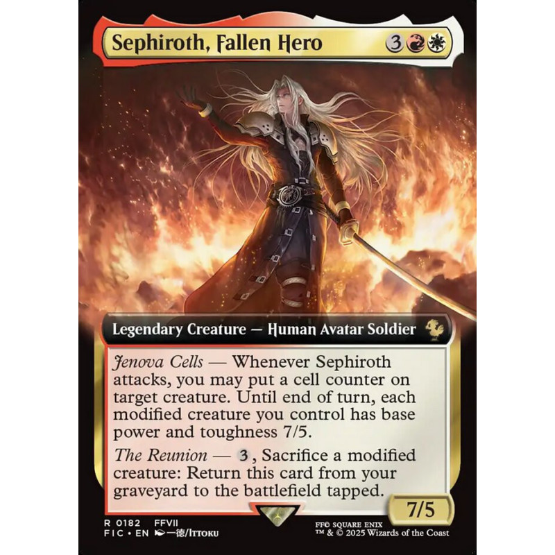 Surge Foil Sephiroth, Fallen Hero