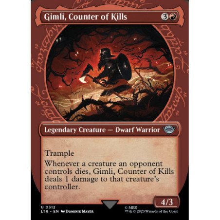 Gimli, Counter of Kills