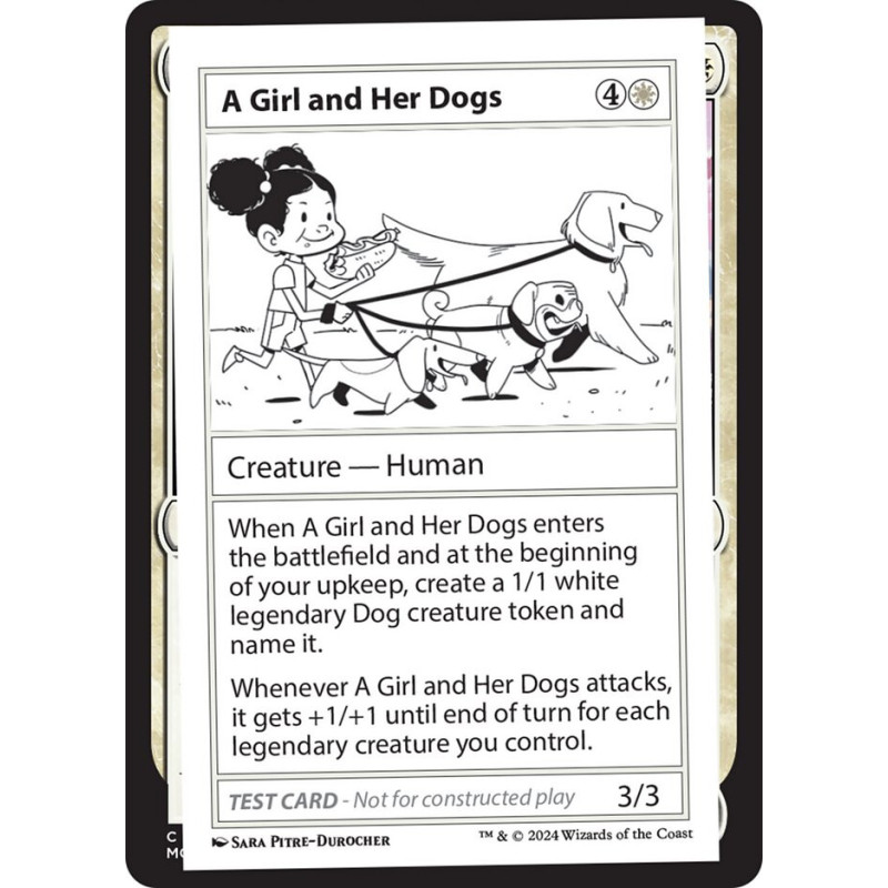 A Girl and Her Dogs