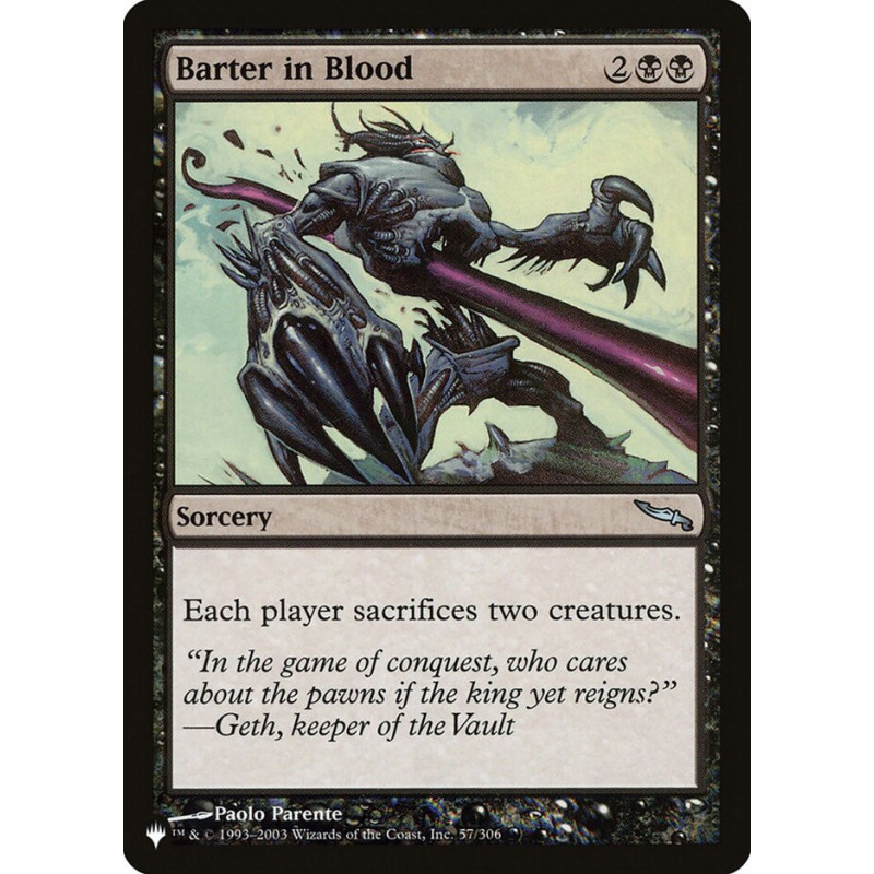 Barter in Blood