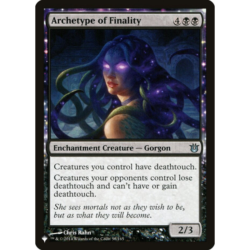 Archetype of Finality