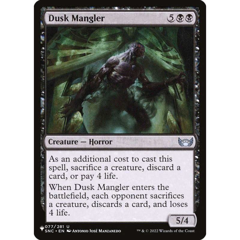 Dusk Mangler