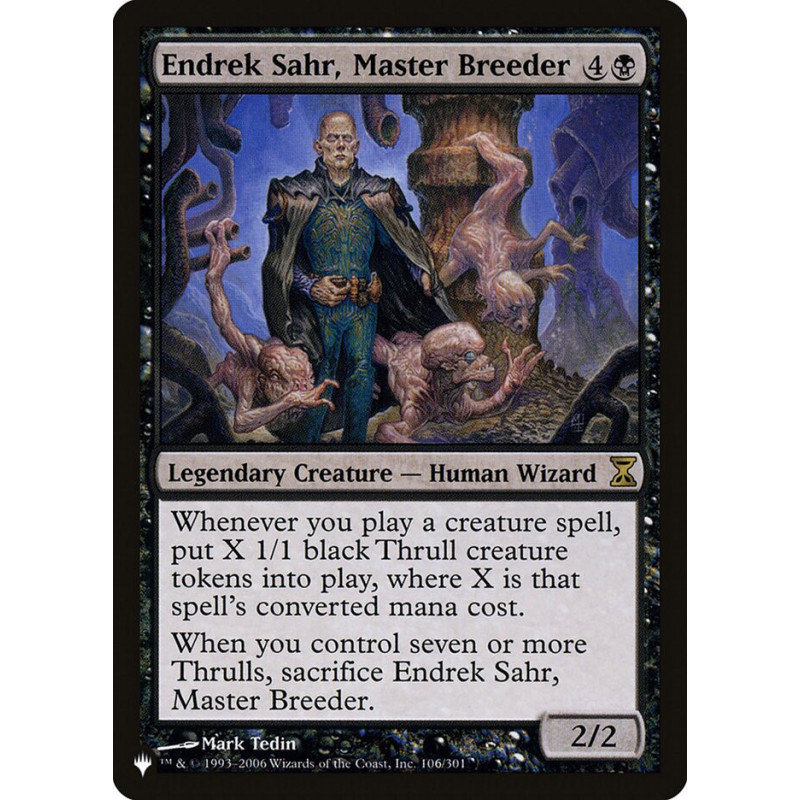 Endrek Sahr, Master Breeder