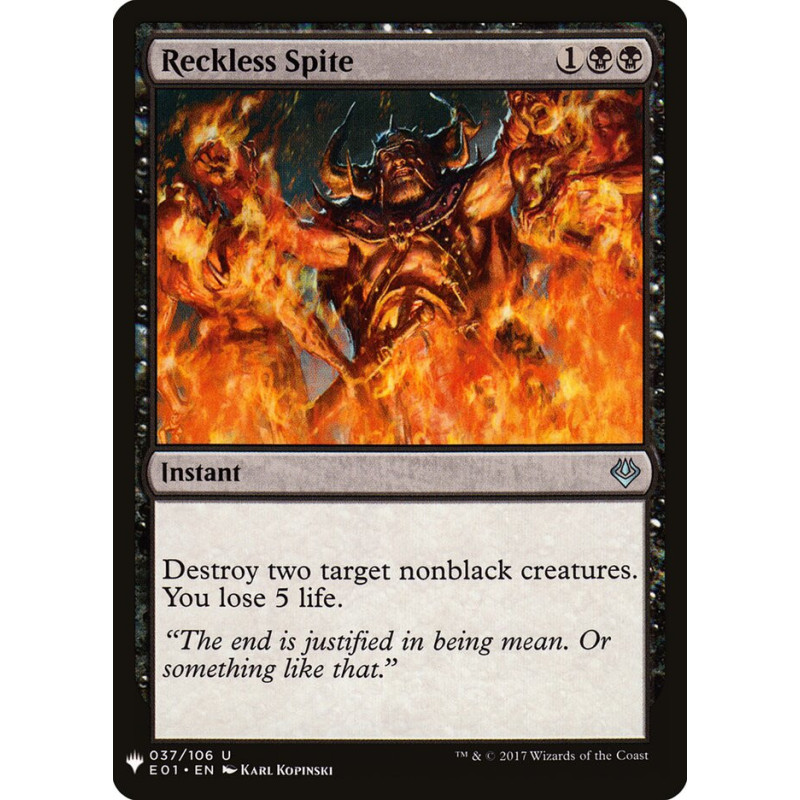 Reckless Spite