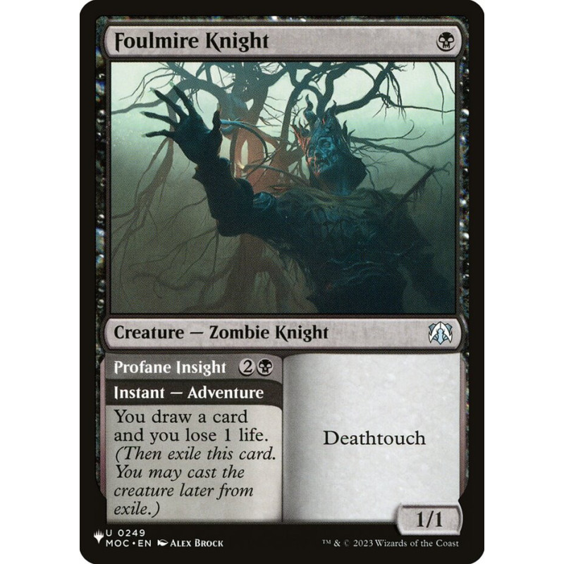 Foulmire Knight // Profane Insight