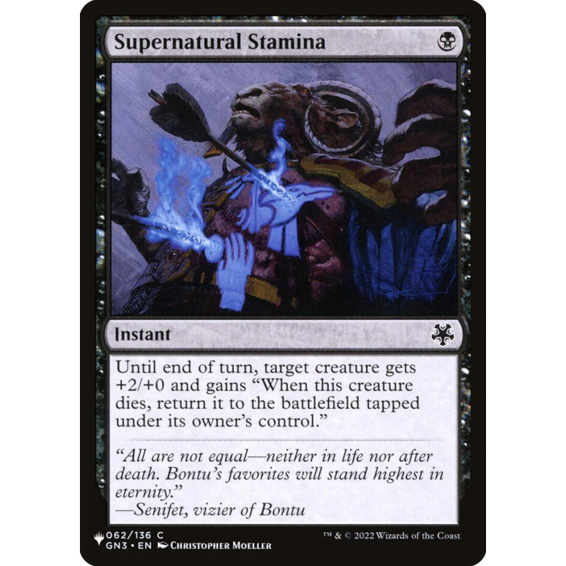 Supernatural Stamina