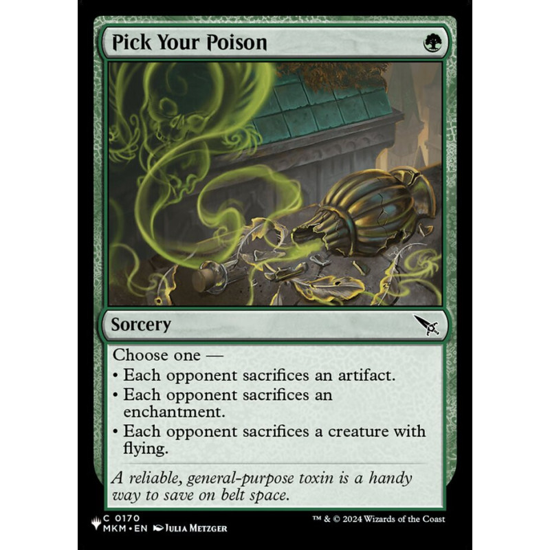 Pick Your Poison