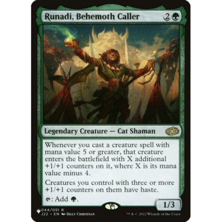 Runadi, Behemoth Caller