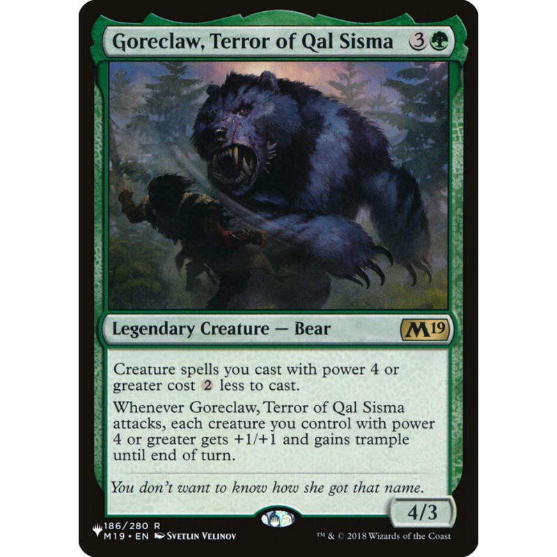 Goreclaw, Terror of Qal Sisma