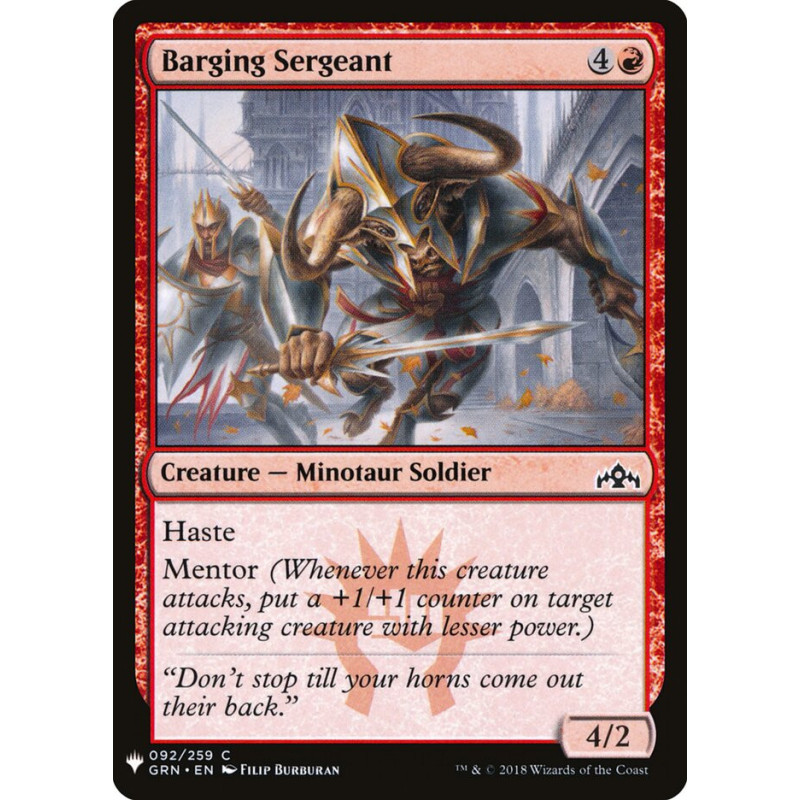 Barging Sergeant