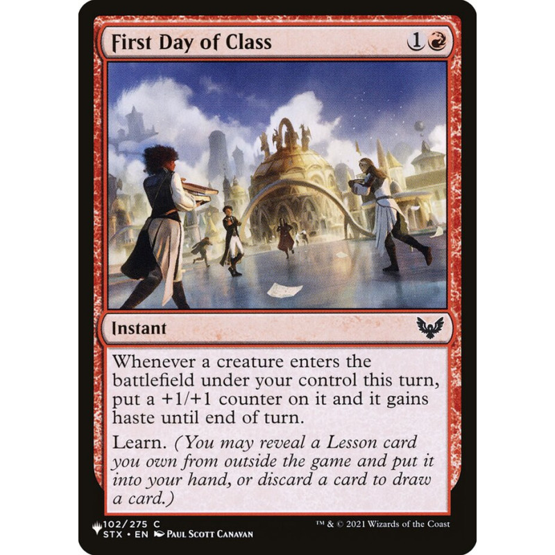 First Day of Class