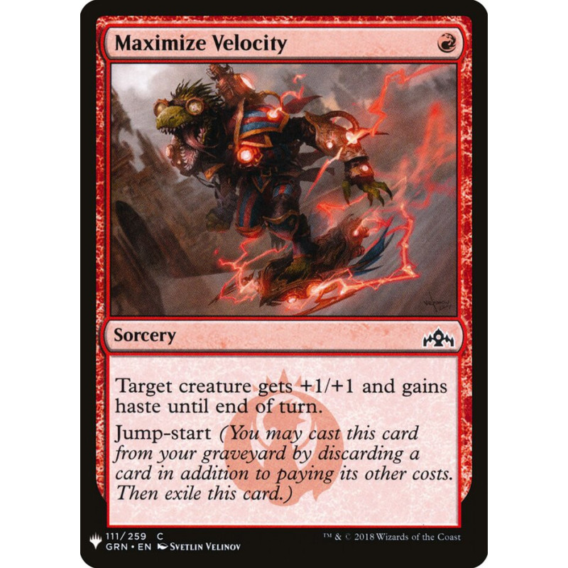 Maximize Velocity