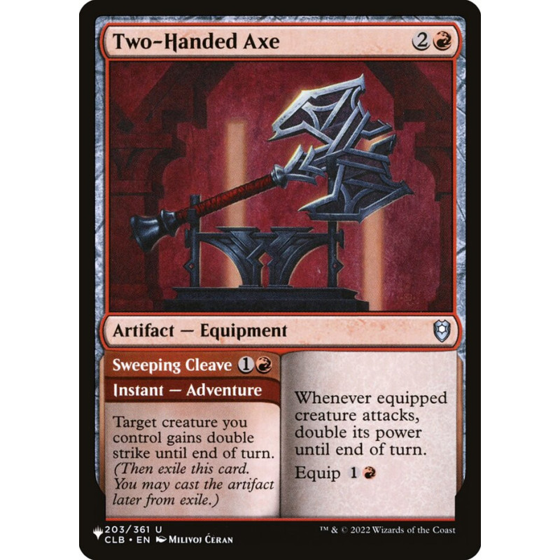 Two-Handed Axe // Sweeping Cleave