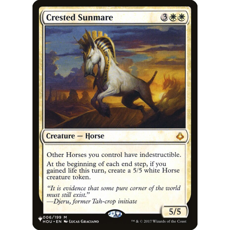 Crested Sunmare