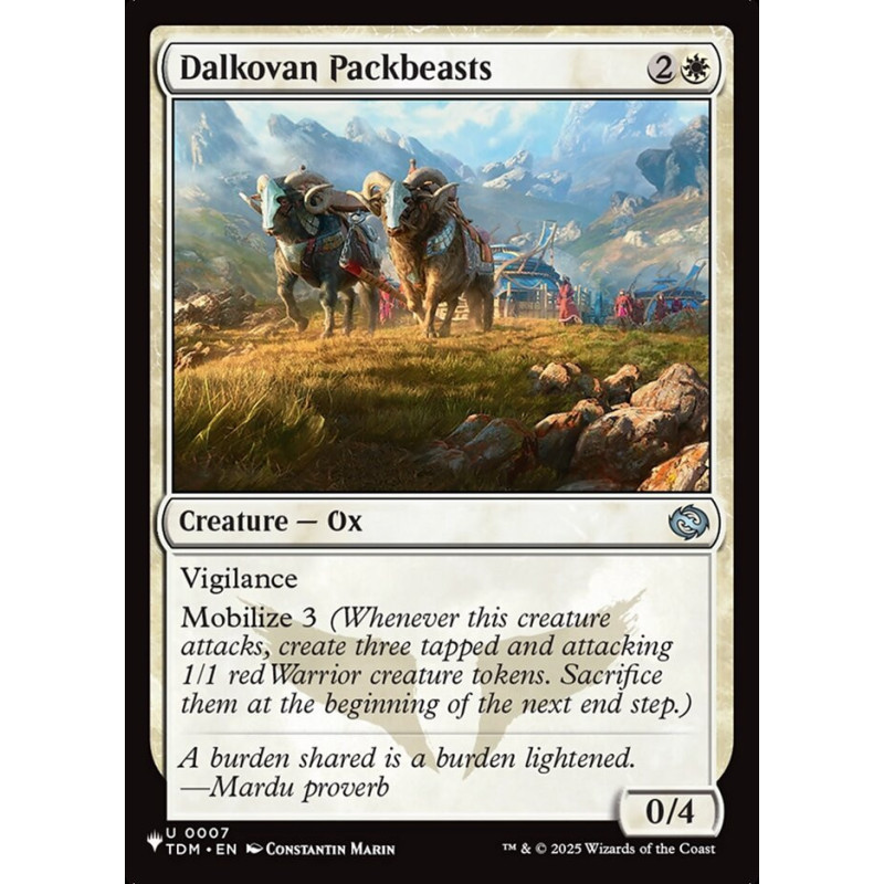 Dalkovan Packbeasts