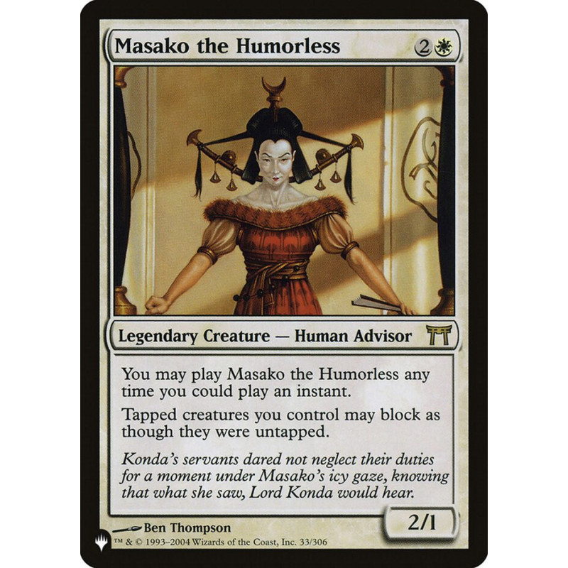 Masako the Humorless