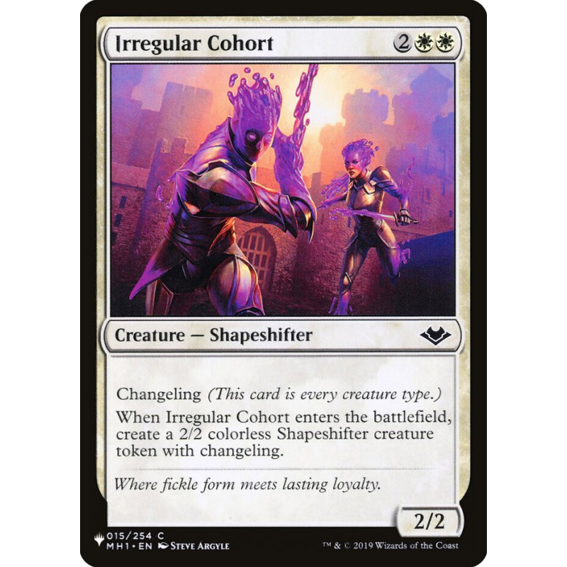 Irregular Cohort