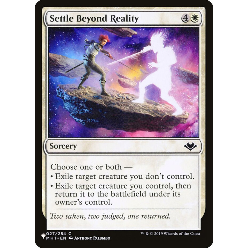 Settle Beyond Reality